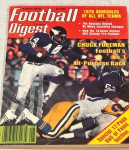 August 1978 Football Digest Book Chuck Foreman Cover WOW NICE! - Picture 1 of 2