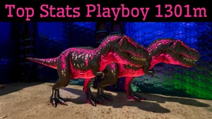 ARK Survival Ascended PvE statistiche migliori per Playboy Rex 36,5k HP e 1301 m PC/XBOX/PS5 ASA - Foto 1 di 8