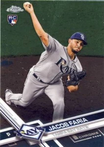 (6) Lote de tarjetas de novato Jacob Faria 2017 Topps Chrome Update #HMT61 Rays - Imagen 1 de 1