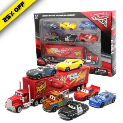 Disney Pixar Cars Auto Gift McQueen 1:55 Hot Wheels 2024 Toys Bumper Metal Kids - Image 1 of 4