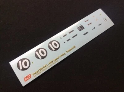 1962 TOURIST TROPHY #10 FERRARI 250 GTO GRAHAM HILL 1:43 DECALS - Photo 1/2