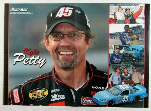 2007 Nascar Illustrated KYLE PETTY 15"x11" Magazine Pull-Out Poster Cover
