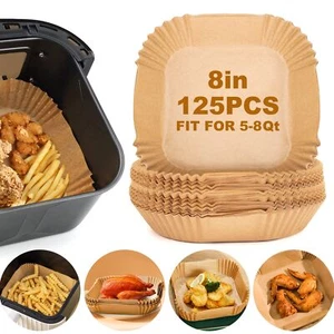 Air Fryer Papiereinlagen 125 Stück Backpapier Luft Friteuse Einweg Papiereinlage... - Bild 1 von 7