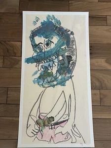 Poster Stone Gossard Firmato Moonlander Stampa Giclee Pearl Jam LE 56/100 2013 - Foto 1 di 1