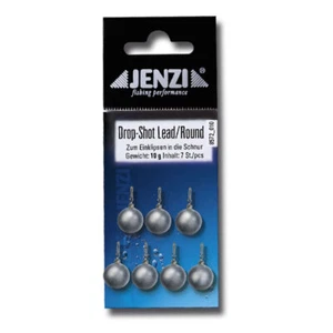 Jenzi Drop-Shot Blei Bleigewichte ball round mit Wirbel Angelblei Dropshotblei - Picture 1 of 1