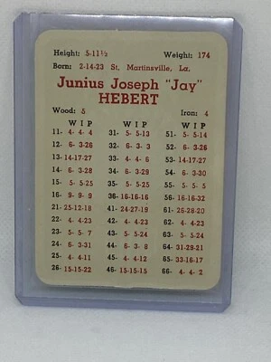 Juego de golf profesional APBA 1962 Jay Hebert Foto 1 de 2