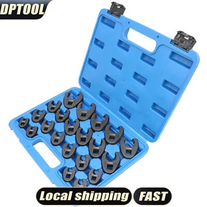 Crowfoot Flare Nut Wrench Set | 21PCS Metric Crows Foot Wrench Kit for 3/8in - Picture 1 of 7