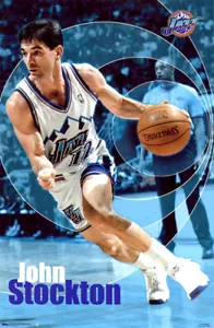John Stockton TO THE HOOP (2000) Utah Jazz Vintage Original NBA 22x34 POSTER - Picture 1 of 1