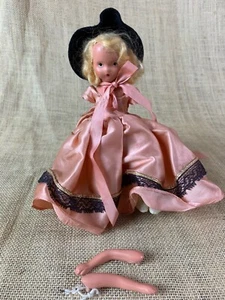 Muñeca Nancy Ann Storybook NOVIA RUBIA * NASB * 6 1/2" Piernas Rígidas TAL CUAL - Imagen 1 de 3