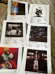 J COLE Poster Set 6 Album Cover Leinwand Poster je 8 x 10 Zoll Musik Dekor - Bild 1 von 8