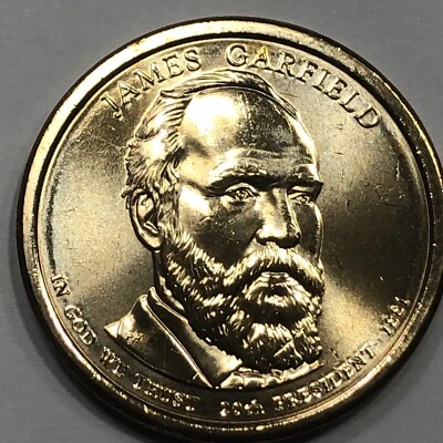 Moneda de dólar de oro presidencial 2011 D - James Garfield Foto 1 de 2