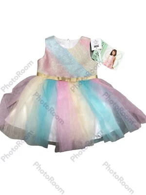 Brand New Bonnie Baby Girl Kids Dress Size 18M Color Pink With Tags - Image 1 of 2