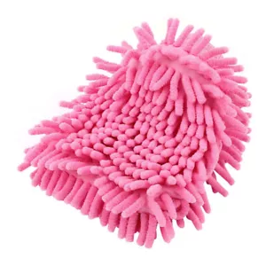 Rose Red Car Auto Cleaning Washing Double Side Microfiber Mitten Glove - Picture 1 of 3
