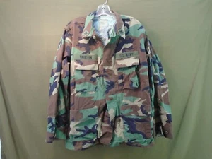 Abrigo Camisa Grande Regular Vaughn 124-F Camuflaje Bosque BDU Marina Militar de los Estados Unidos - Imagen 1 de 12