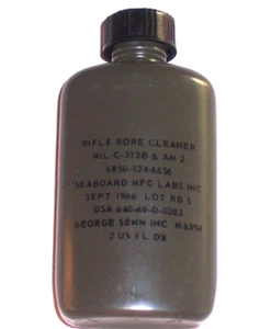 Rifle Bore Cleaner 2oz. Genuine U.S. Military from vietnam war - Imagen 1 de 4