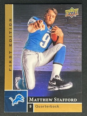 MATTHEW STAFFORD 2009 Upper Deck First Edition Rookie RC #180 | Lions - Image 1 of 2