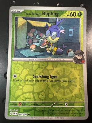 Team Rocket's Blipbug Reverse Holofoil 015/182 Common SV10: Destined Rivals Near - Image 1 of 2