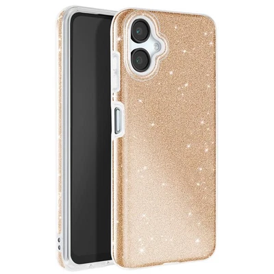 Avizar Coque à Paillettes pour Samsung Galaxy A06 Antichoc Scintillant Dorée - Photo 1/4