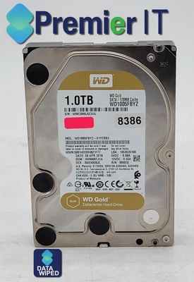 Western Digital WD Gold 3.5" SATA HDD - 128MB Cache - 7200 RPM - Image 1 of 3