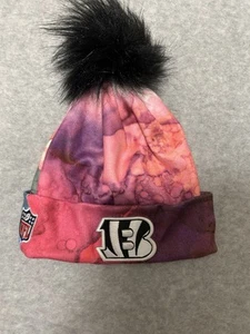 Cincinnati Bengals New Era Pink 2022 NFL Crucial Catch Knit Hat Tye Dye Pattern - Picture 1 of 3