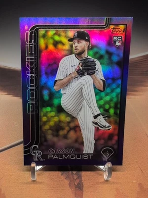 Carson Palmquist /250 Purple RC 2025 Topps Update Series Colorado Rockies - Image 1 of 2