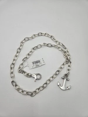 Cinturón de cadena Brighton COASTAL ANCHOR talla M B50560 lista $95 nuevo con etiquetas Foto 1 de 4