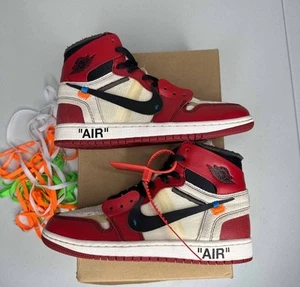 Size 8 - Nike Air Jordan 1 Retro OG x Off-White High Chicago Virgil Authentic - Picture 1 of 7