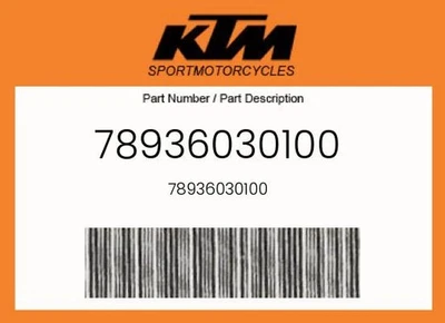 KTM Genuine 78936030100 - 78936030100 - Image 1 of 4