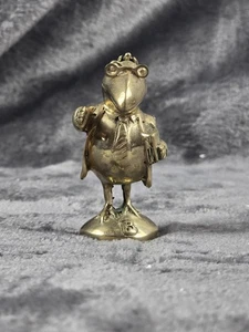 Estatuilla de abogado de pájaros de latón escultura decoración de escritorio vintage de 3 pulgadas de alto coleccionable - Imagen 1 de 7