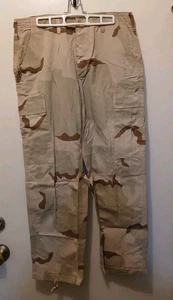 Desert Camo Combat Trousers Camouflage Military Medium Short Ripstop $17.98 - Picture 1 of 12