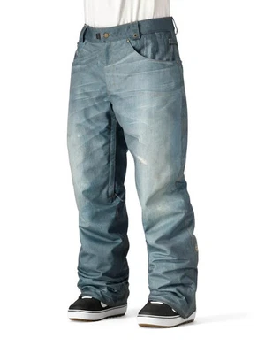 686 DECONSTRUCTED DENIM INSULATED SNOWBOARD PANT - INDIGO DENIM - 2026 - Image 1 of 4