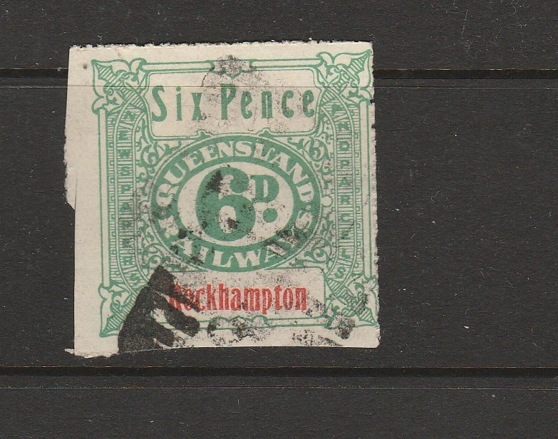 澳大利亚昆士兰铁路包裹邮票罗克汉普顿 — 第 1/1 张图片