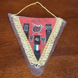 Vintage Mailand AC Italien Fußballverein Wimpel / Flagge Soccer - Bild 1 von 8