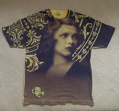 Camiseta De Colección Y2K Grn Apple Tree Amarilla Mujer Lunares Benday Gráfico Hecha en EE. UU. Para hombres L Foto 1 de 4