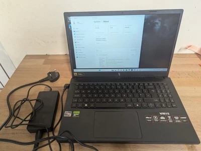 ACER Nitro V15 15.6" Gaming Laptop - AMD Ryzen 5, RTX 2050 512GB SSD 8GB RAM - Image 1 of 4