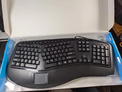 Adesso AKB-450UB Ergonomic Keyboard With Touchpad - Image 1 of 4