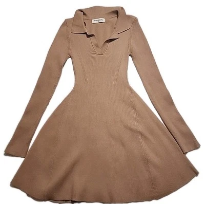 Vestido midi acampanado acanalado con leche IMPRESSIONS TALLA M adelgazante estilo elástico ID7278 Foto 1 de 4