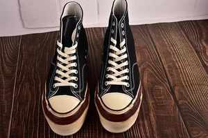 Men 8.5US Visvim Summer Thick-Soled Vintage-Style Canvas Shoes JPN Limited Editi - Picture 1 of 8