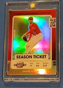 SHOHEI OHTANI 2021 CONTENDERS OPTIC SILVER HOLO #100 W/ ULTRA PRO MAGNETIC CASE - Picture 1 of 5