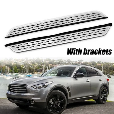 2PCS Running Boards Fit for Infiniti QX70 FX35 37 50 2013-17 Nerf Bars Side Step - Image 1 of 4