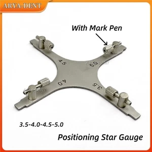 1 Stück Dental Kieferorthopädische Halterung Positionierung Stern Messgerät Locator mit Markierungsstift - Bild 1 von 6