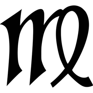 Virgo Symbol Vinyl Sticker Decal Horoscope Astrology - Choose Size & Color - Picture 1 of 2