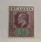 St Lucia Scott #50 * Mh ½D  Stamp, Fine + 102 Card