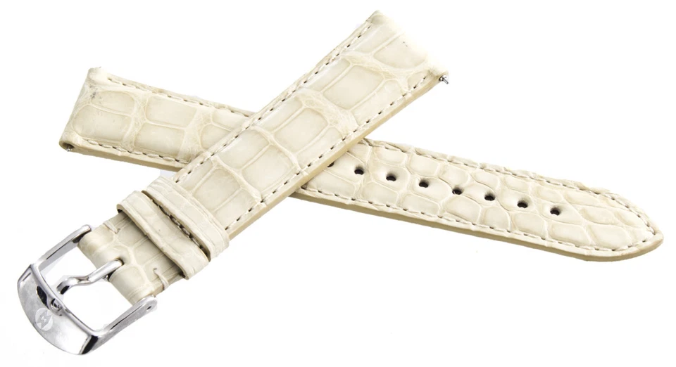 NEW Michele Womens 18mm Tan Genuine Alligator Leather Watch Band - Image 1 of 1