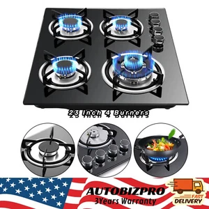 23 Inch 4 Burners Built-in Stove Propane GAS LPG/NG Gas Stove Gas Cook top - Picture 1 of 19