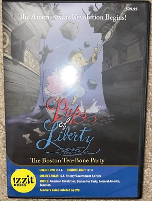 Pups of Liberty The Boston Tea-Bone Party DVD K-6 US History Revolution Govt Foto 1 de 4