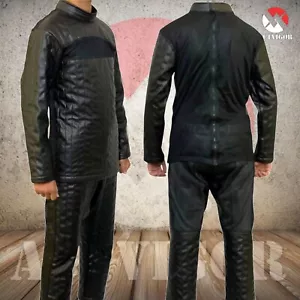Inspired Darth Vader Outfit/Real Leather-Mesh Darth Vader Costume/ Mandalorian - Picture 1 of 4