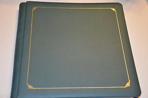 Creative Memories 12x12 Green Linen Album with 14 white pages - Picture 1 of 1
