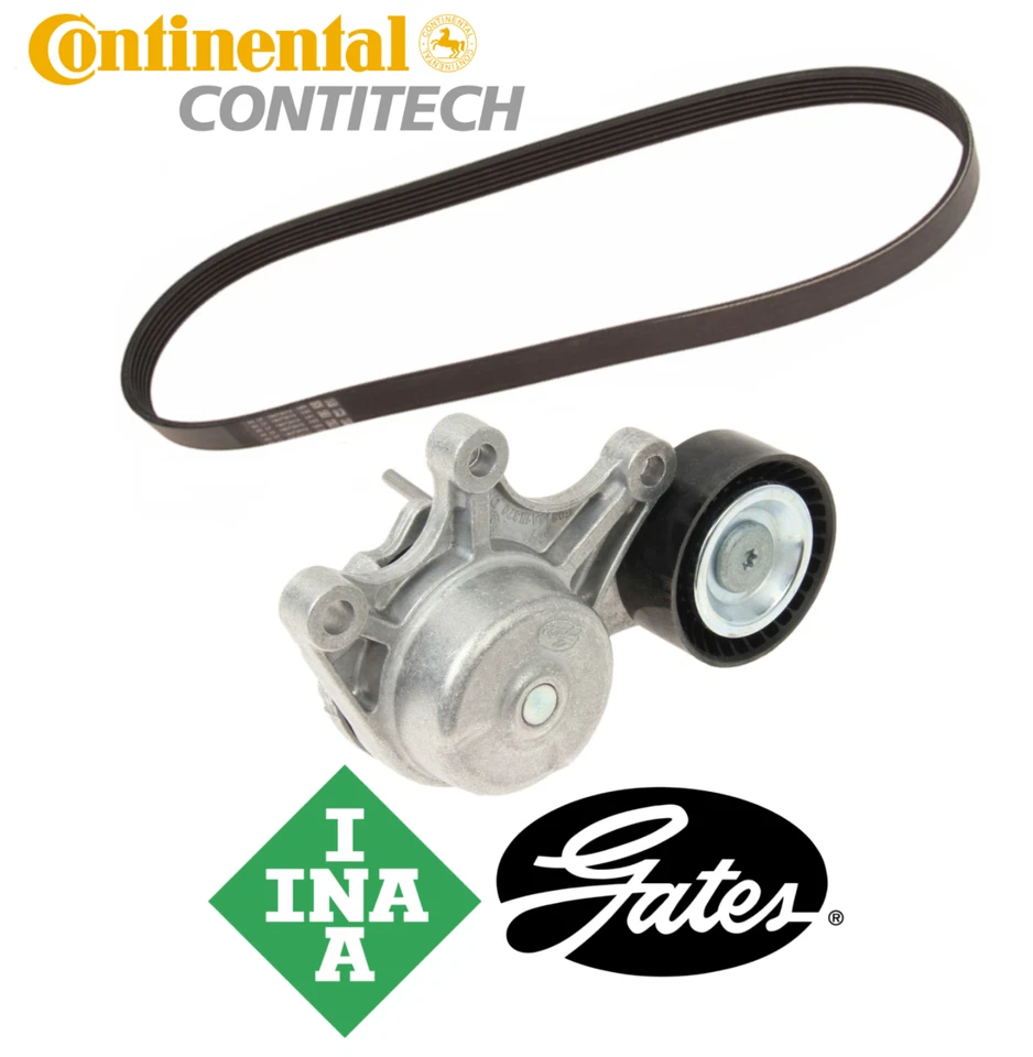 Belt Tensioner w/ Pulley + Drive Belt OEM for BMW 228i 328i 428i 528i X1 X3 X4 - Image 1 of 1