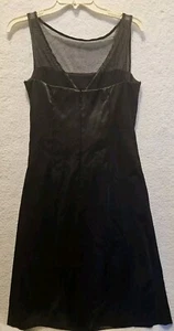 Onyx Nite Little Black Dress lined Size 10 Glitter Shiny Sleeveless Wedding EUC - Picture 1 of 5